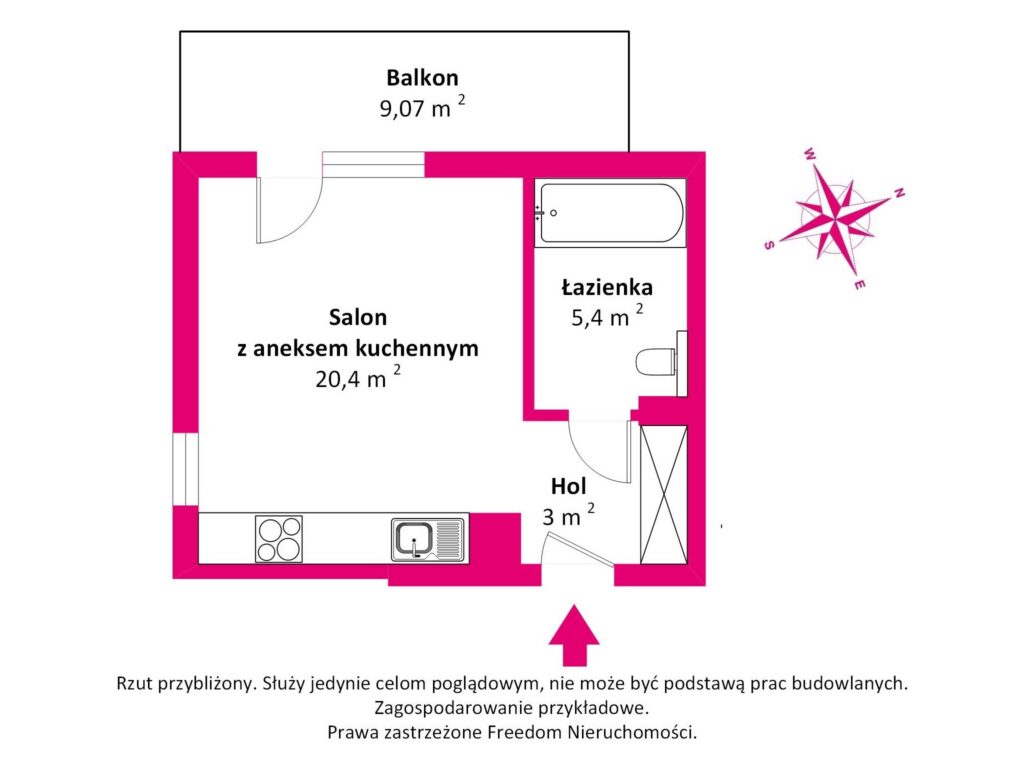 Nowa kawalerka, 29 m2, os. Nowa Ochota. - zdjęcie 10