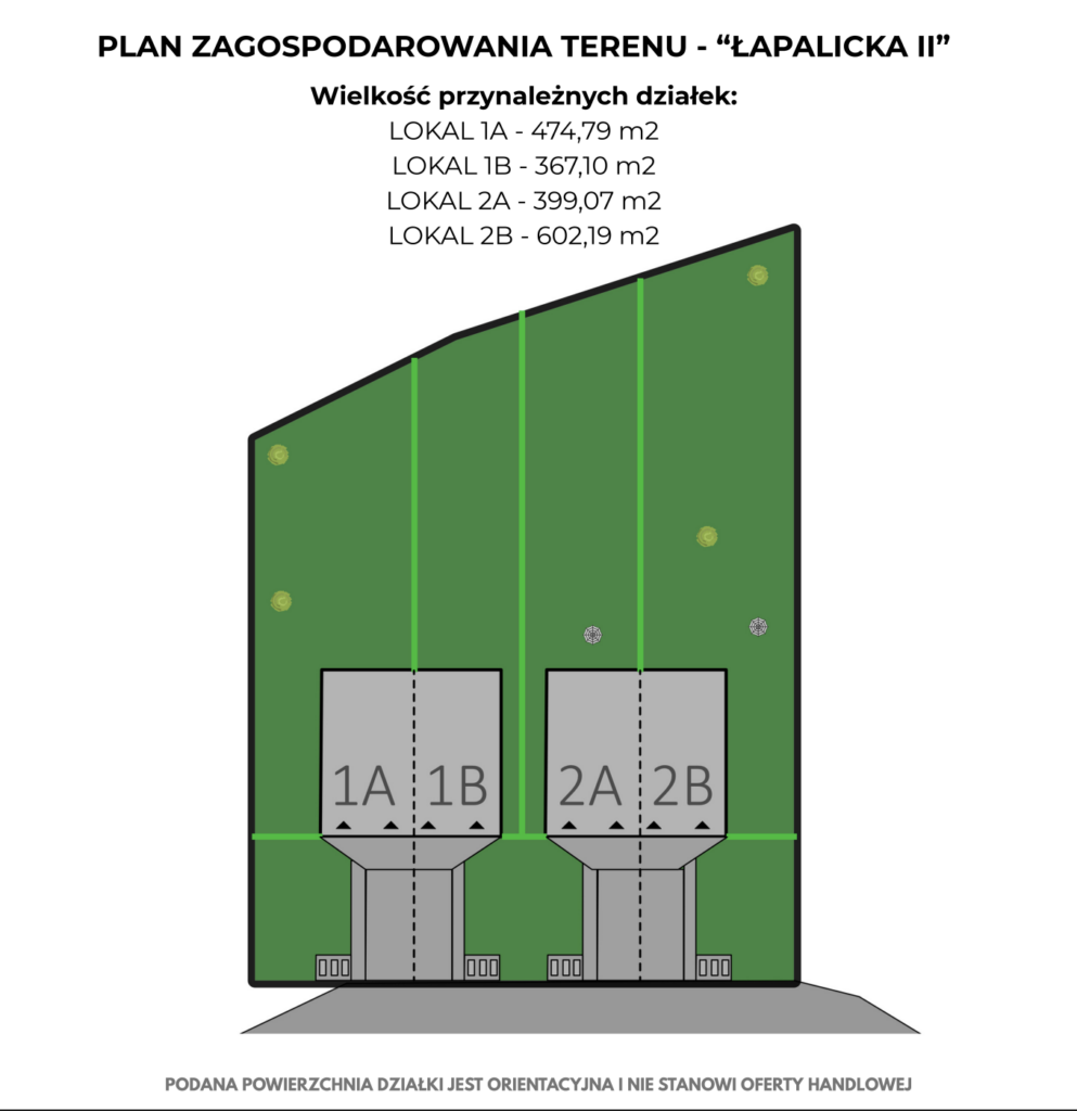 Bliźniak 121 m2 na działce 602,19 m2 - Kokoszki - rzut 2
