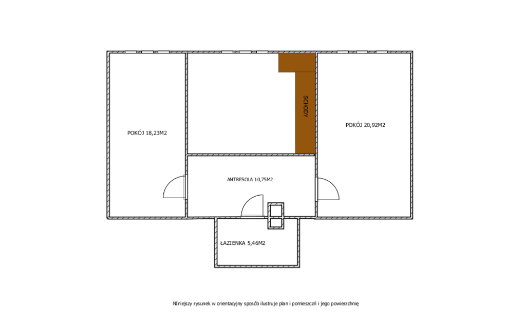 Spichlerz Iława apartament dwupoziomowy - rzut 2