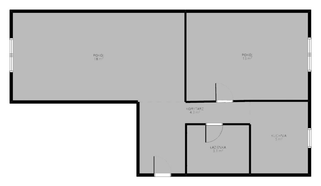 Jezierzyce Osiedle,2 pokoje, parter – 43,52 m2 - zdjęcie 15