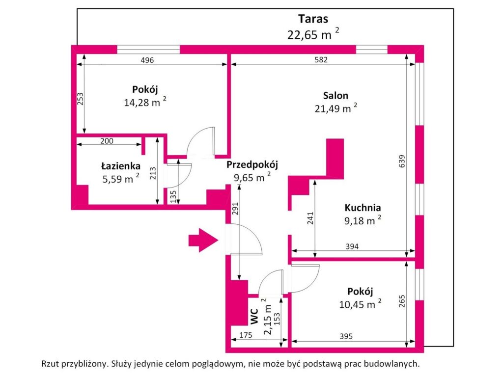 3 pokoje | wysoki standard - rzut 1