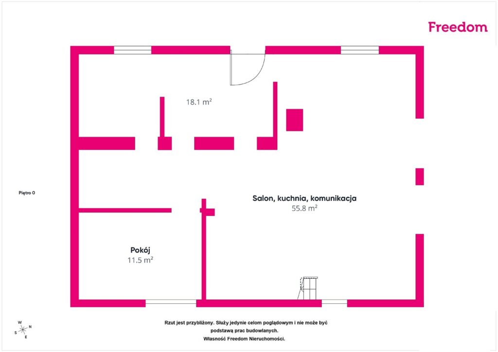 Dom całoroczny z bala w Beskidzie Małym - rzut 1