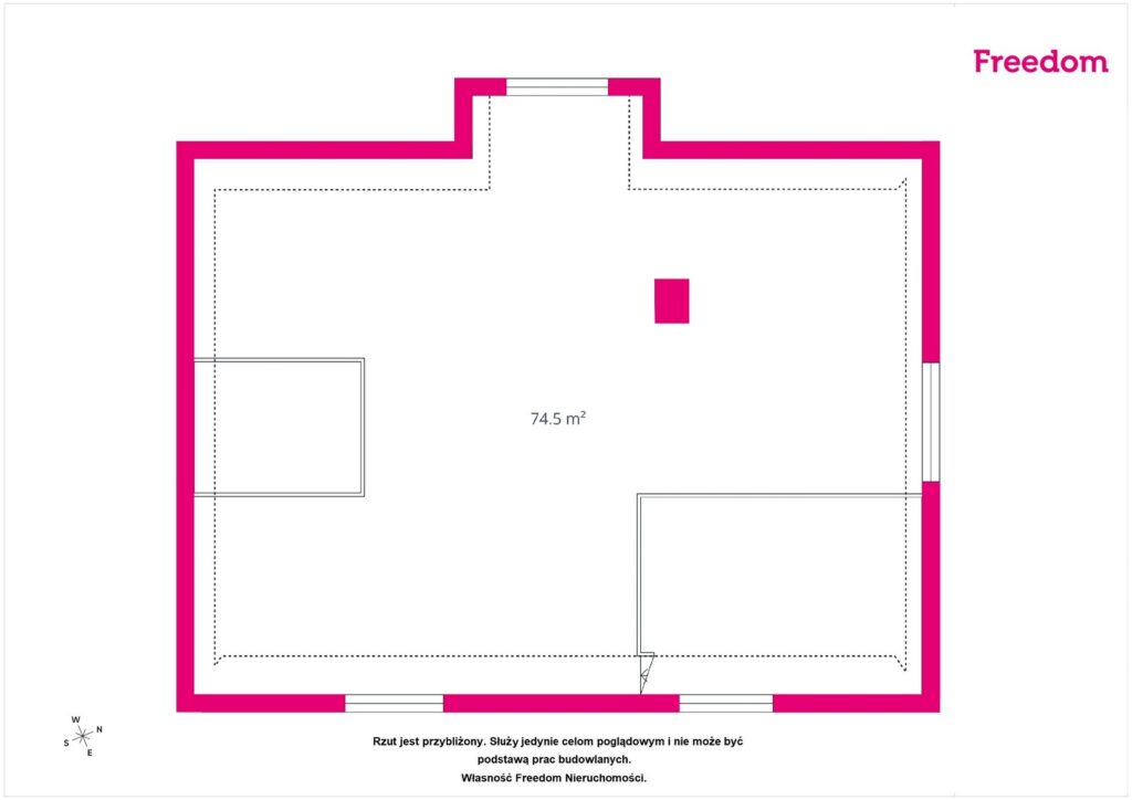 Dom całoroczny z bala w Beskidzie Małym - rzut 2