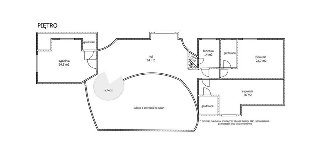 Imponująca rezydencja, 361 m2 na sprzedaż - Iława - rzut 2