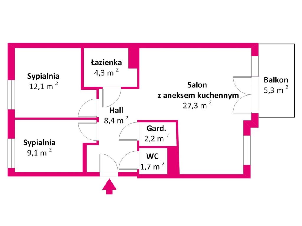 Ciche i słoneczne M3 z 2011 roku - rzut 1