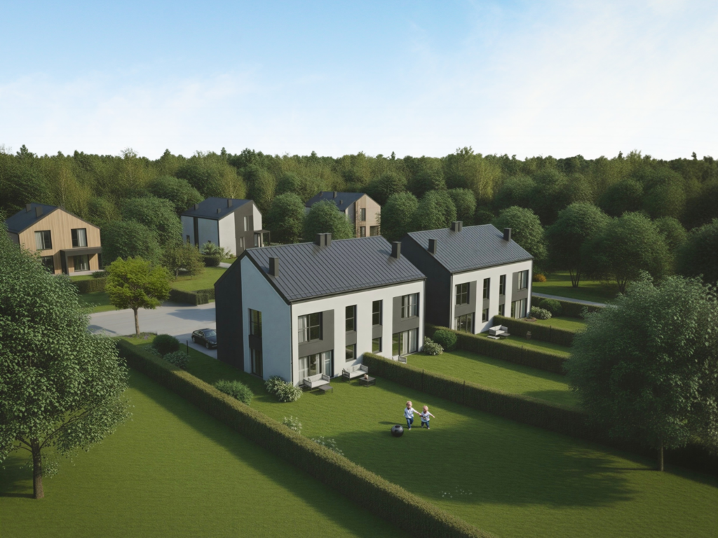 Bliźniak 121 m2 na działce 602,19 m2 - Kokoszki - zdjęcie 1