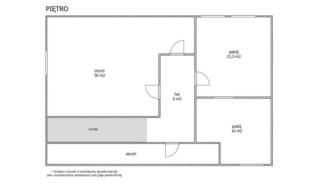 Solidny duży dom w Pówsi k/Zalewa - rzut 2