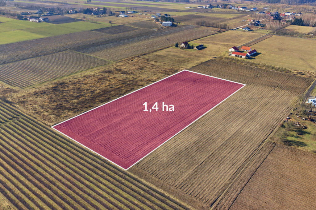 Prażmów 1,4 ha z MPZP pod osiedle | Szerokość 70m - zdjęcie 2