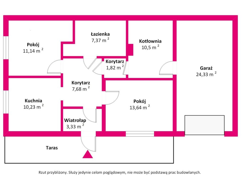 Nowy Dom w Czersku na Sprzedaż - rzut 1