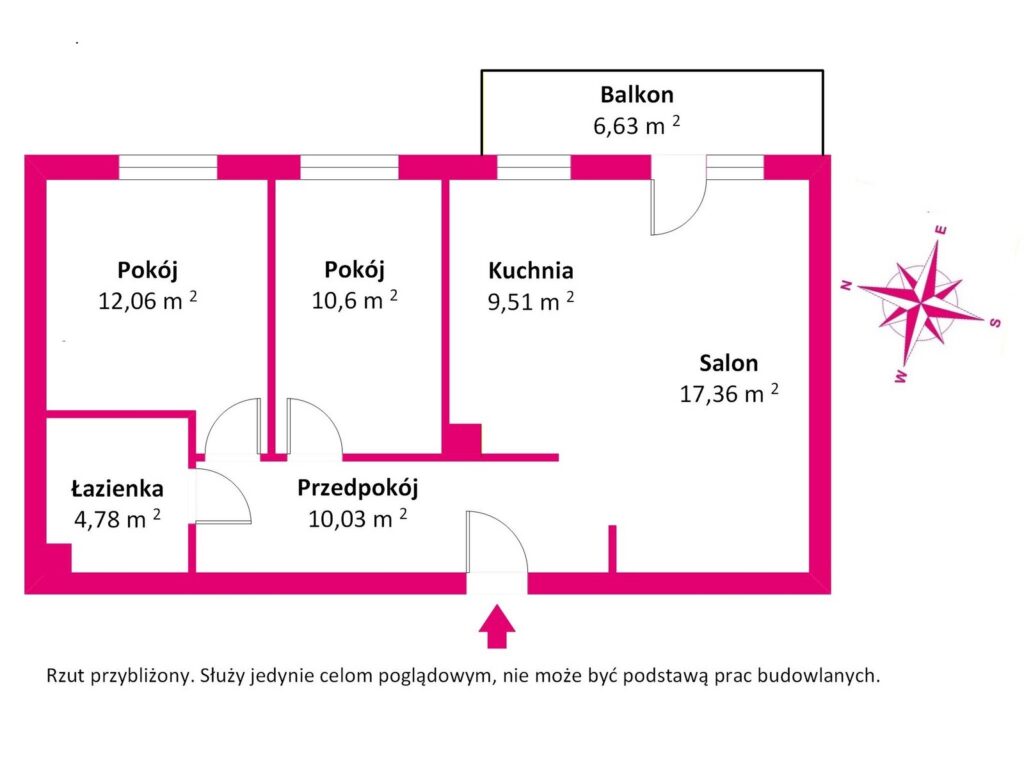 Mieszkanie na sprzedaż Iława, Piastowska 6 - rzut 1