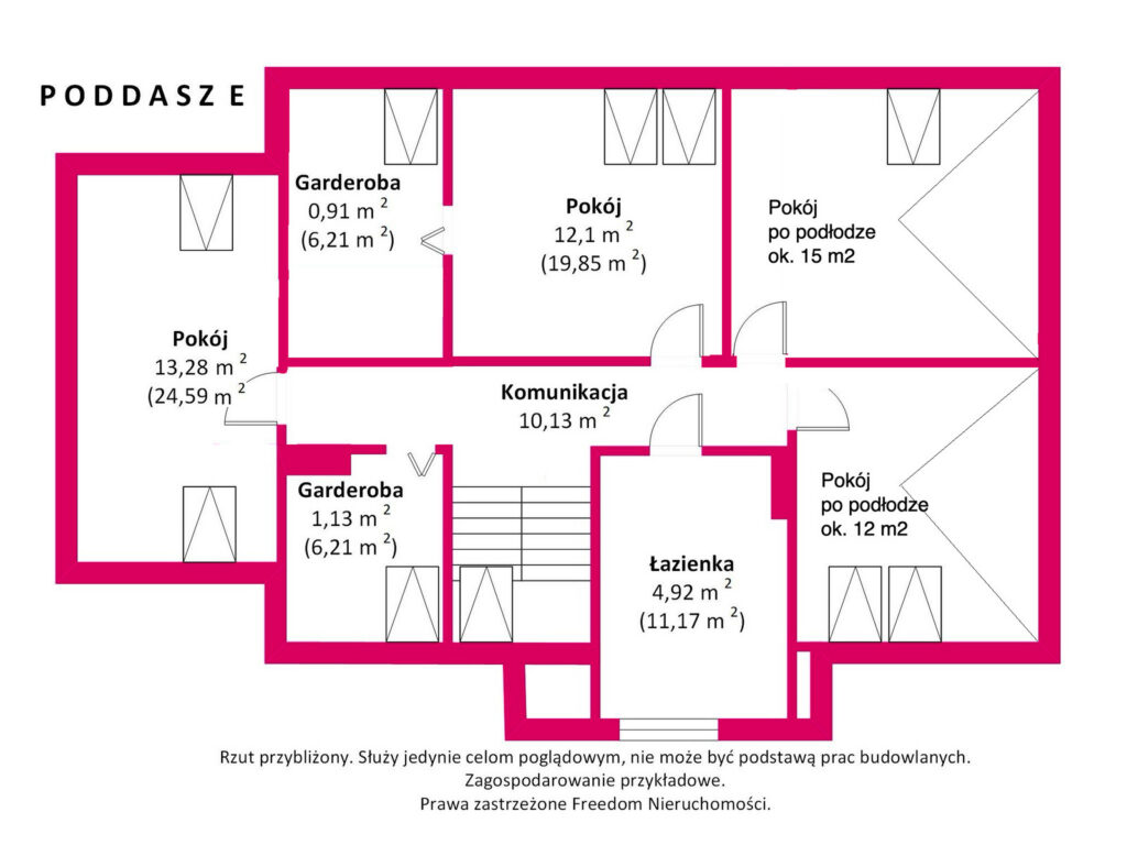 Przytulny dom w Grądach - 25 km od Warszawy - rzut 2