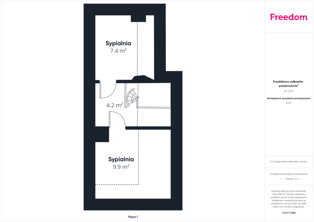Dwupoziomowy apartament nad Zalewem Wiślanym - rzut 2
