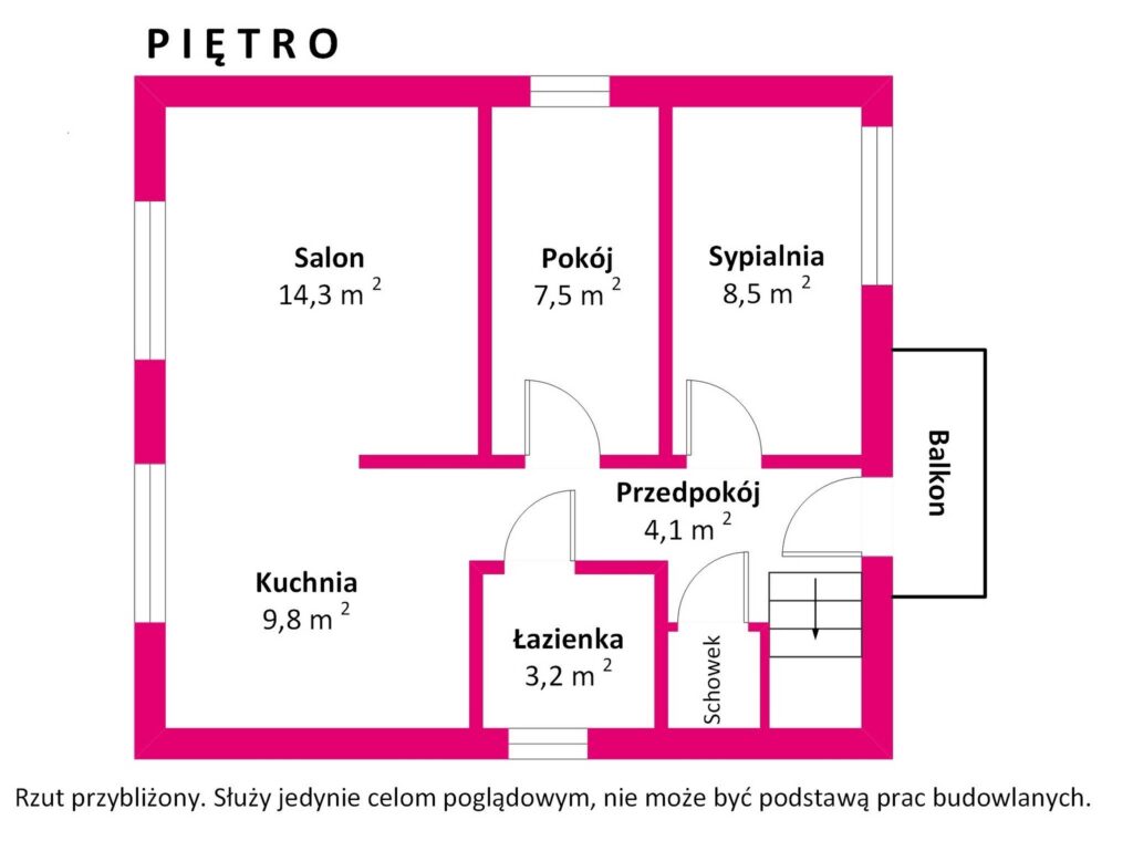 Dom na sprzedaż Iława, ul. Radomska - rzut 2