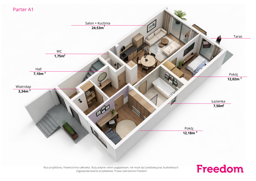 Apartament z ogrodem i garażem - zdjęcie 2
