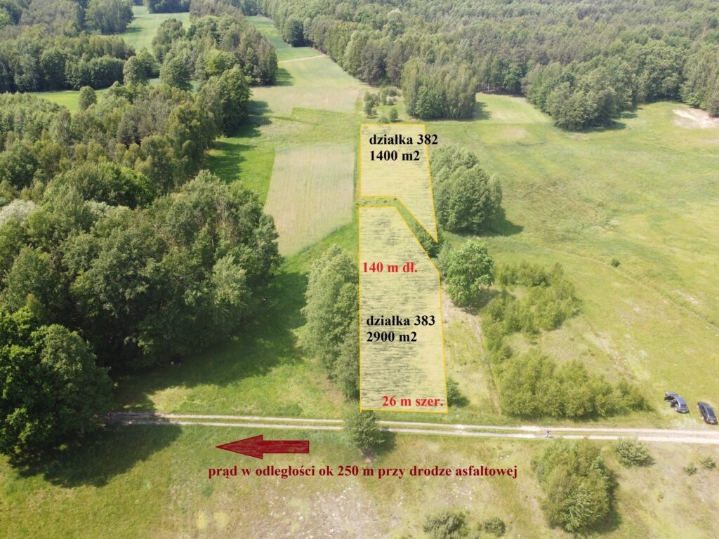 Działka budowlana/rekreacyjna 2900m2 Ostrownica - zdjęcie 2