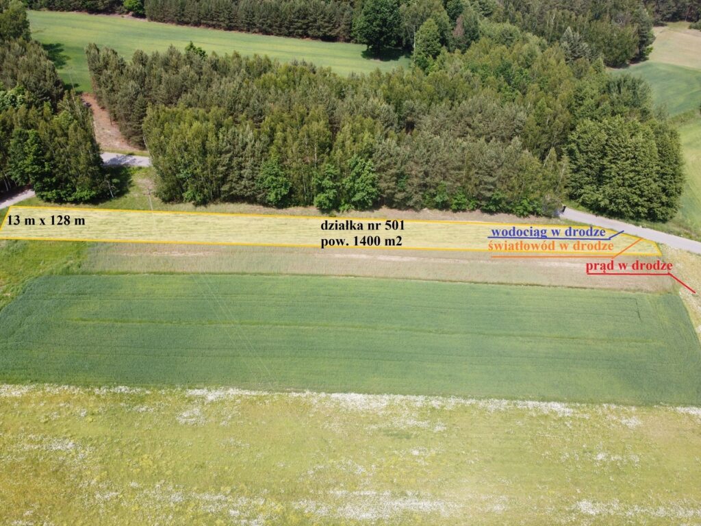 Działka budowlana/rekreacyjna 1400m2 Ostrownica - zdjęcie 4