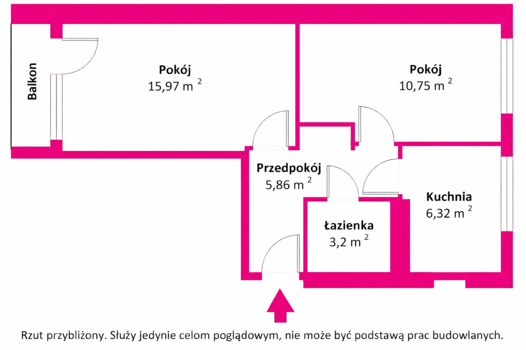 Ustawne, 2 pokojowe mieszkanie w centrum Ełku - zdjęcie 13