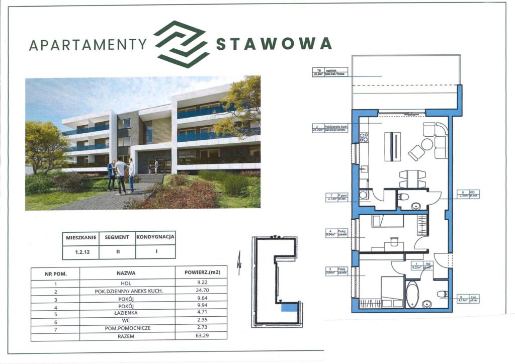 Gotowy nowy apartament z dużym zielonym tarasem. - zdjęcie 8