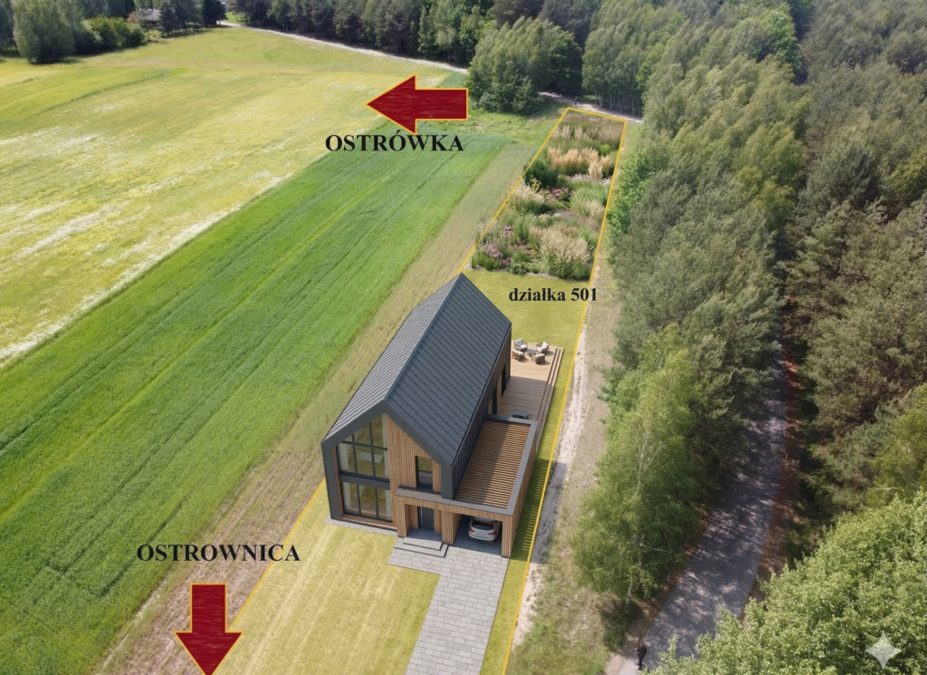 Działka budowlana/rekreacyjna 1400m2 Ostrownica - zdjęcie 1