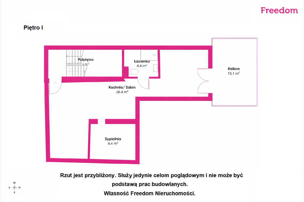 Inwestycja w centrum - rzut 1