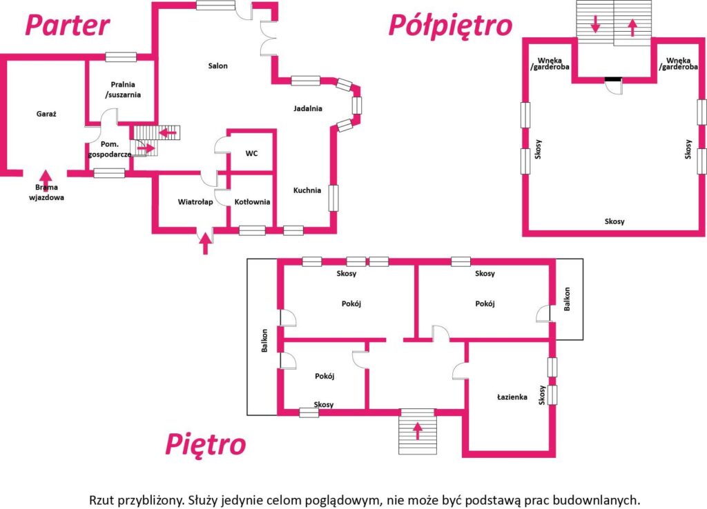 Przestronny dom z pięknym ogrodem - rzut 1