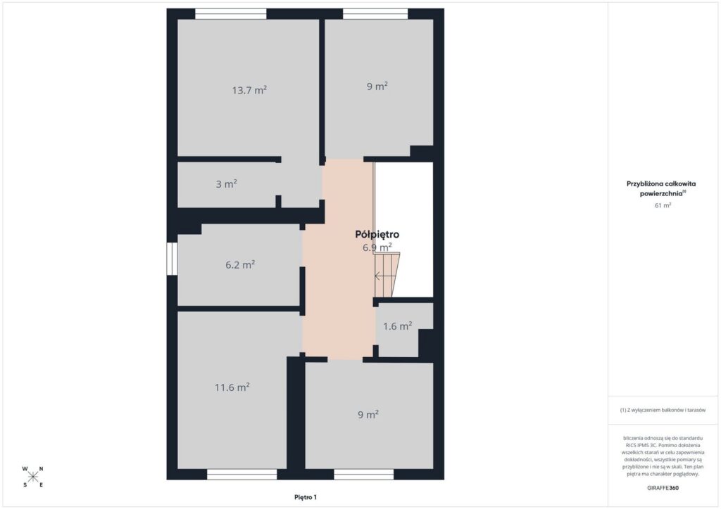 Wyjątkowy dom 126m2 w Pępowie koło Gdańska - rzut 2