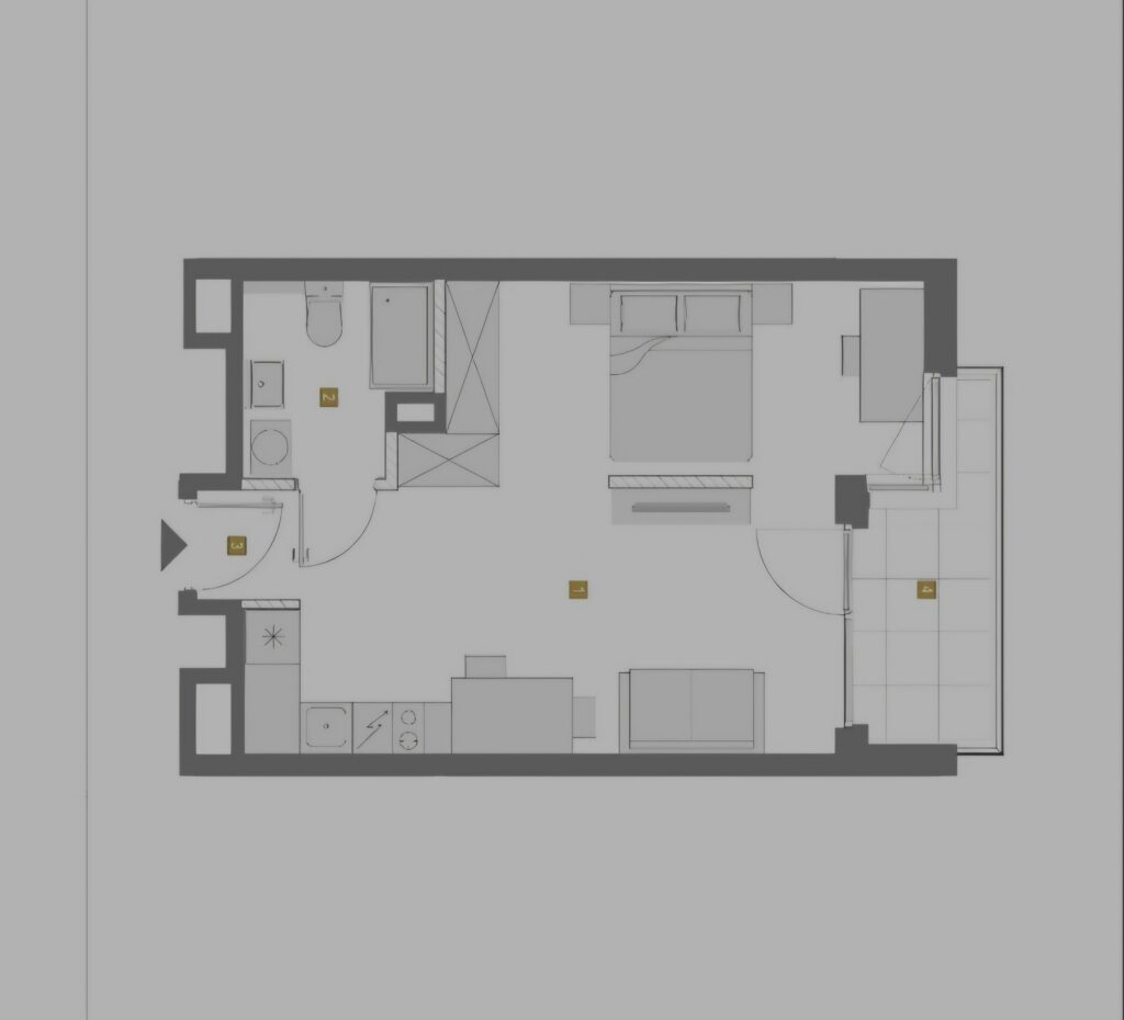 Premium apartament w centrum Warszawy 0% prowizji - rzut 1