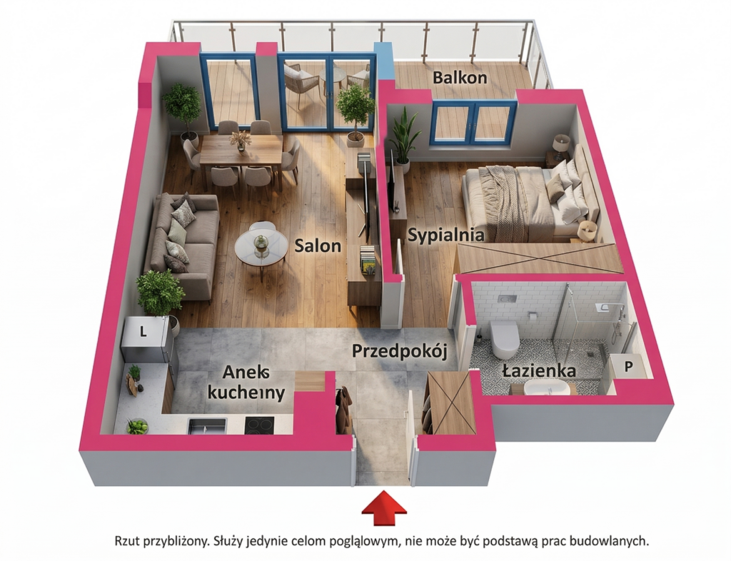 2-pokojowe mieszkanie, Osiedle Harmonia Kołobrzeg - zdjęcie 9