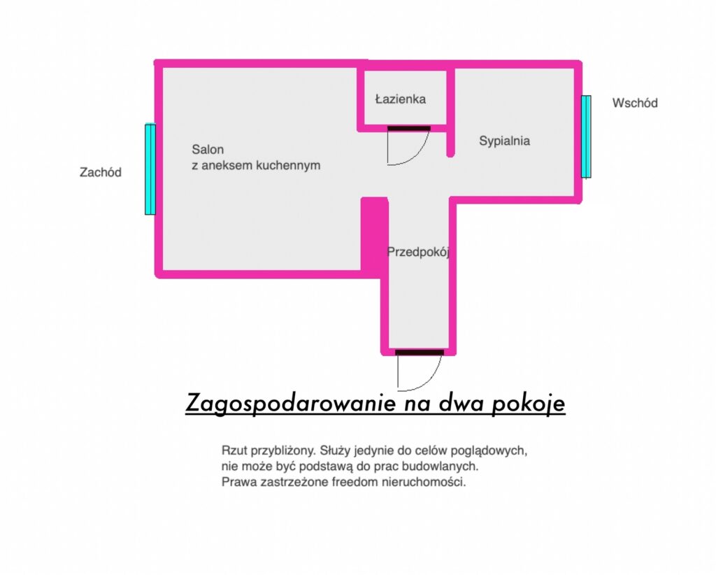 Dwustronne przy Belwederskiej - rzut 2