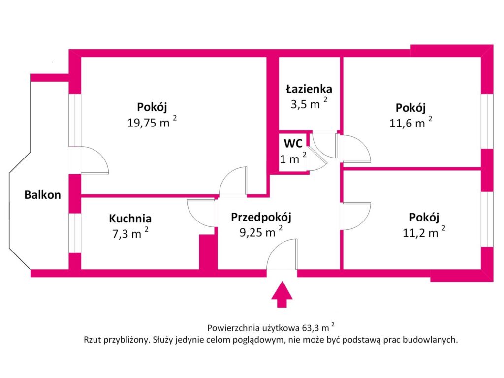 3 pokojowe mieszkanie w Ełku do wprowadzenia - zdjęcie 15
