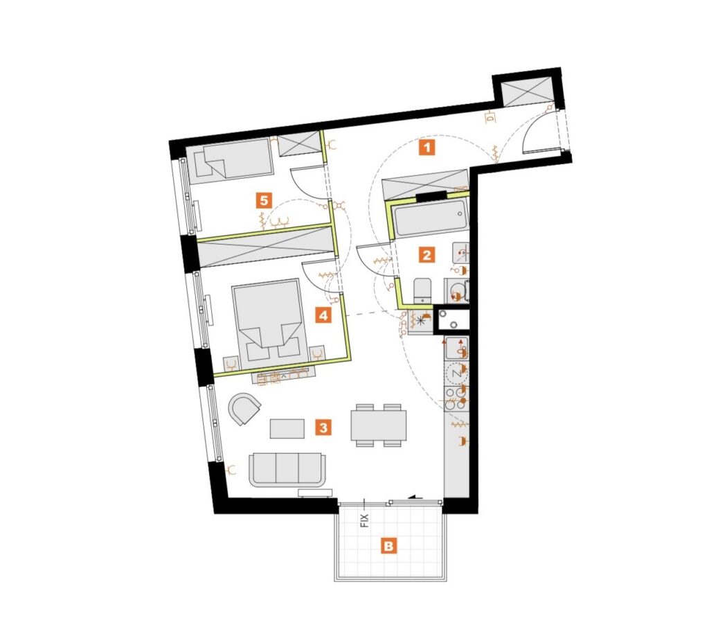 Ciche 3 pokoje z balkonem | 55 m² | Mokotów/Włochy - zdjęcie 2