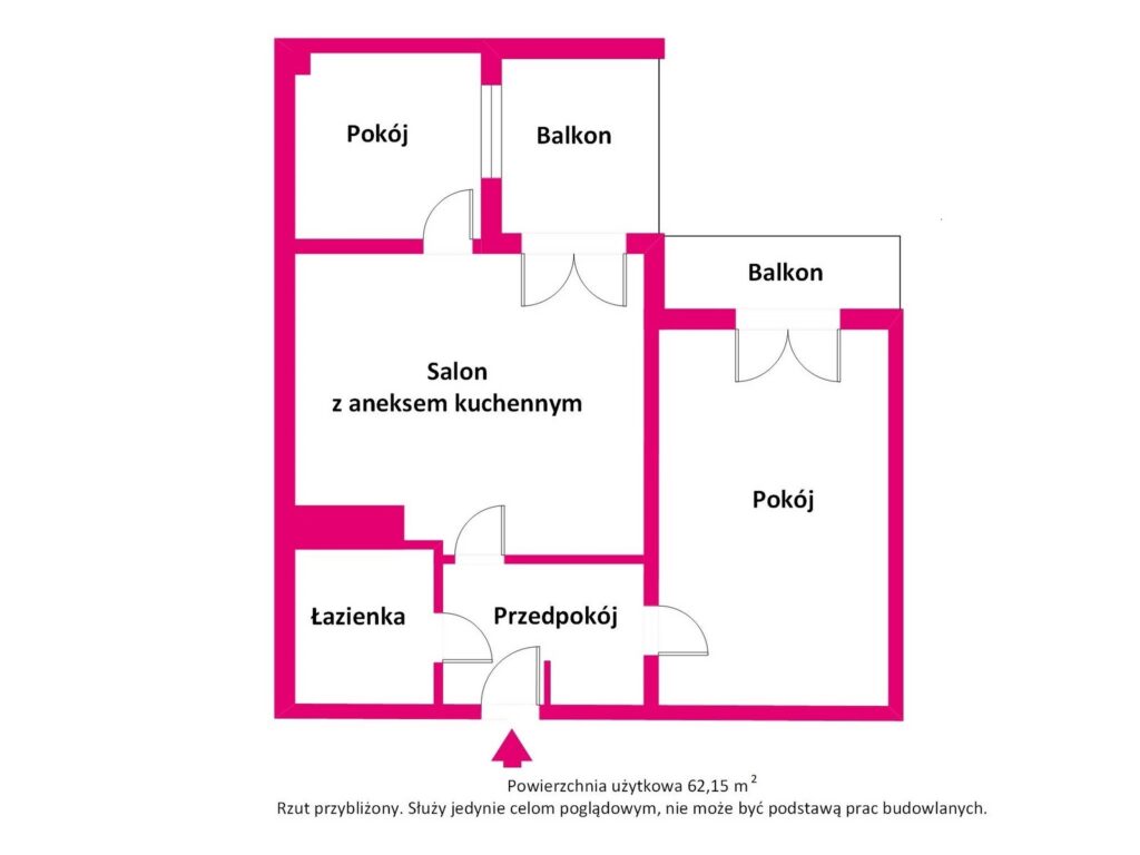 3 pokojowe 62 m2 mieszkanie gotowe do wprowadzenia - zdjęcie 17