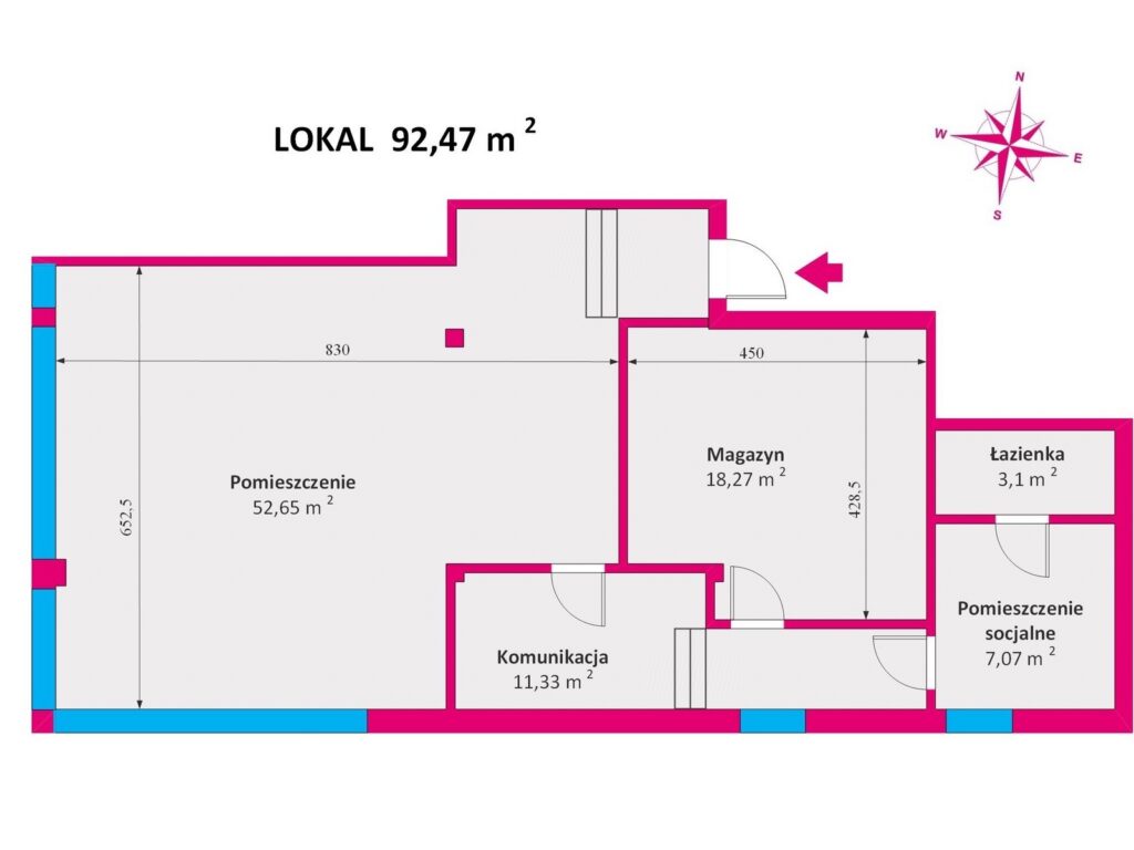 Lokal z dużą witryną, sklep Żabka - zdjęcie 2