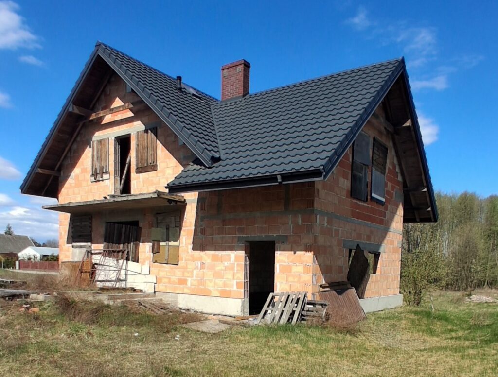 Młyniec Drugi - Dom  stanie surowym otwartym - zdjęcie 2