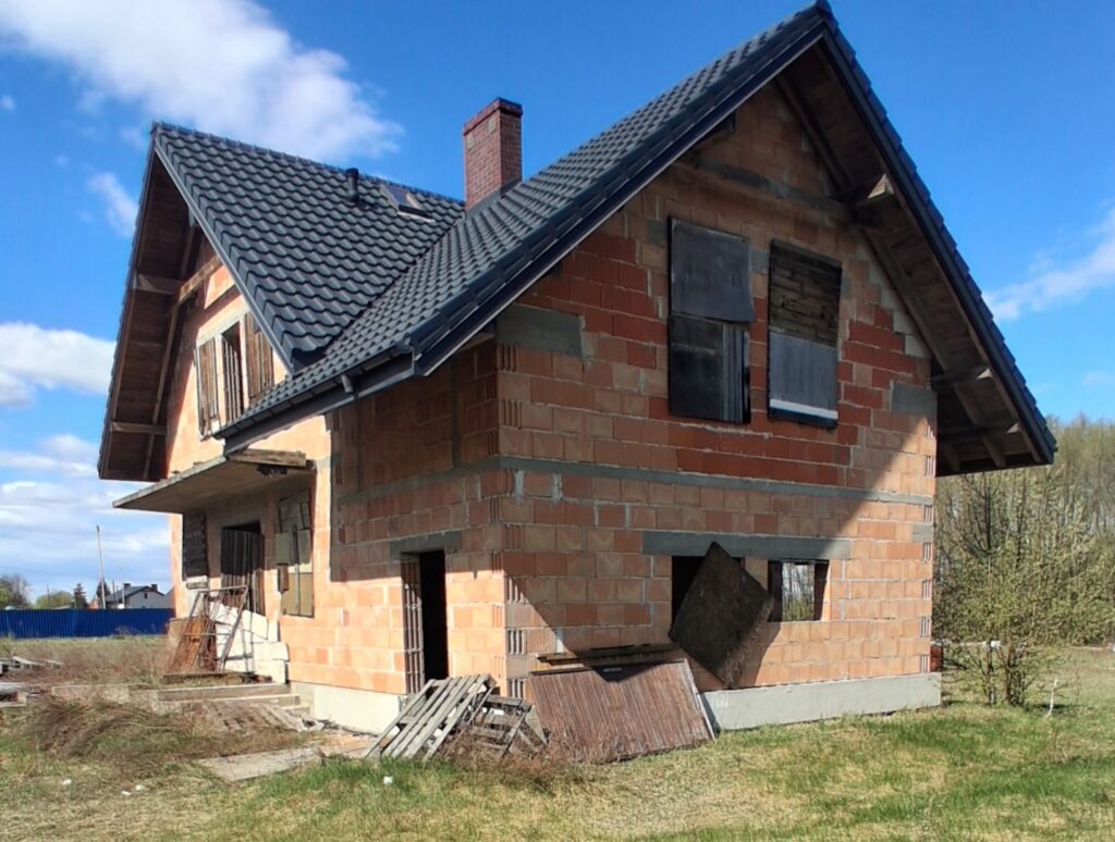 Młyniec Drugi - Dom  stanie surowym otwartym - zdjęcie 3