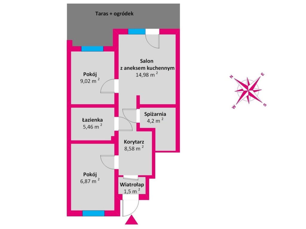 Parter z ogródkiem 53 m² ul. Słocińska - zdjęcie 4