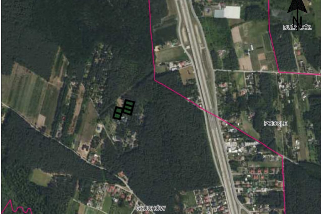 Działki budowlane 1000 m² Głuchów blisko S7 - zdjęcie 2