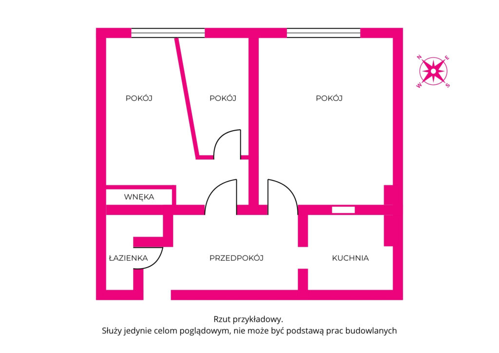Rynek Legnica mieszkanie inwestycja - rzut 1
