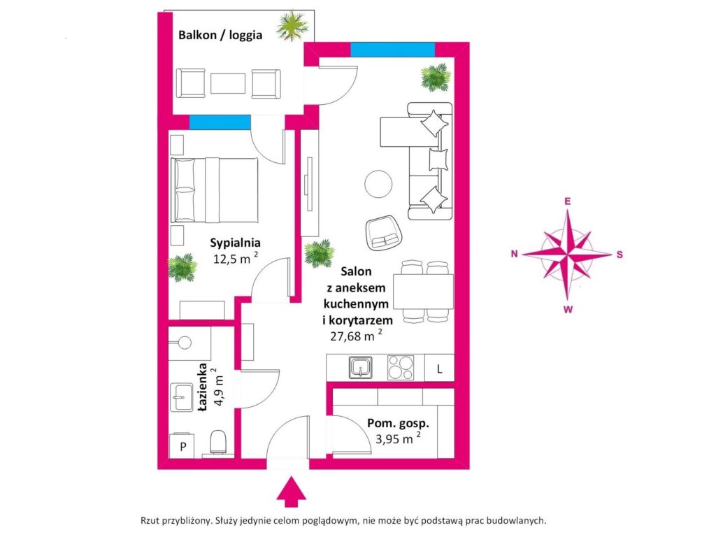 Piękny,2-pok.apartament Polanki Park, basen,sauna - zdjęcie 23