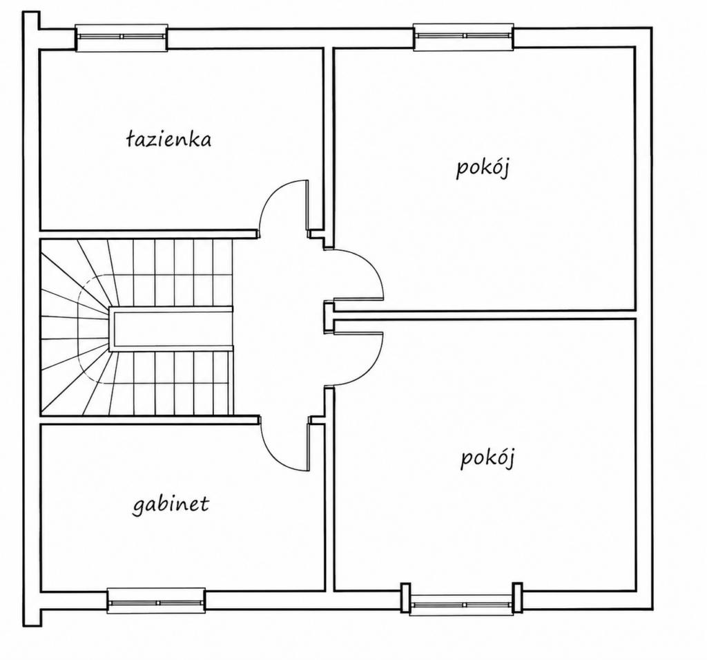 🔥 Promocja Komfortowy skrajny segment 135 m² - rzut 1