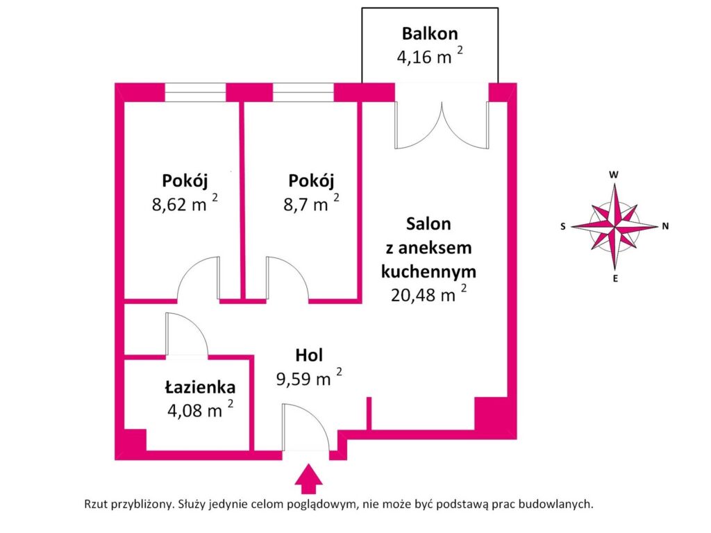 Warszawa, Ursynów, Mazowieckie, ul. Polki - rzut 1