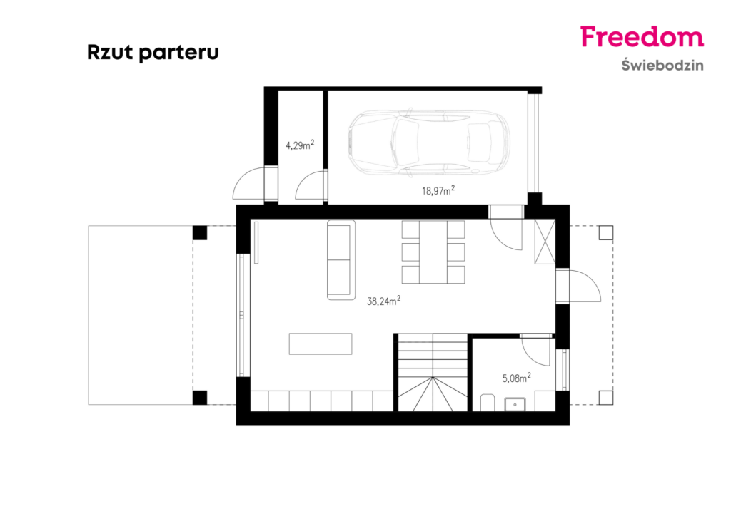 Dom bliźniak 110m2 | Oferta specjalna 699 tys - rzut 1