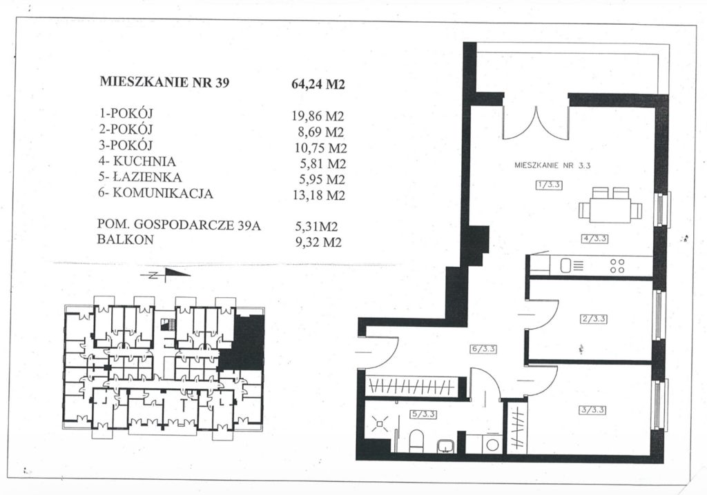 Mieszkanie 3 pokojowe nad Niegocinem 39 | Wilkasy - zdjęcie 2