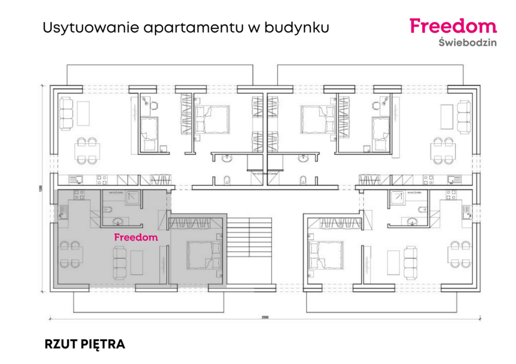 Nowy apartament 46 m² | Oferta Specjalna | 339k - rzut 2