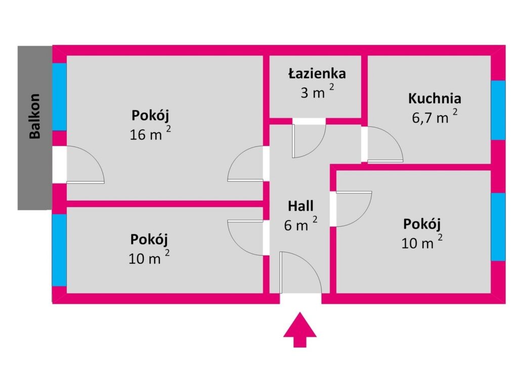 3 pokojowe rozkładowe mieszkanie na osiedlu Kmity - zdjęcie 6