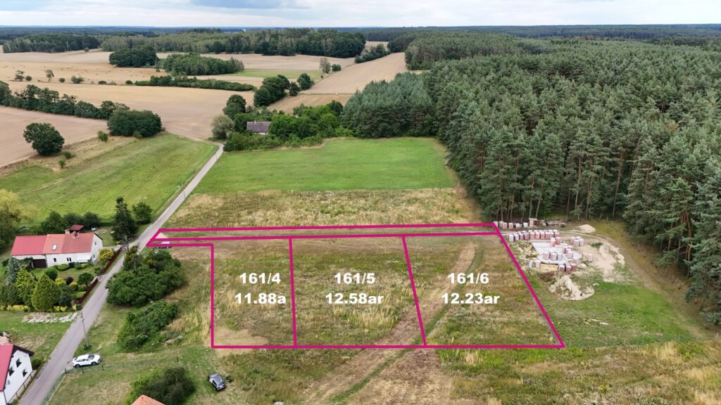 Działka budowlana 1258 m², aktualne WZ - zdjęcie 1