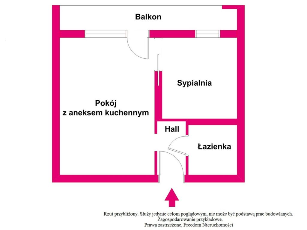 Mieszkanie na wynajem w centrum Warszawy | 39 m² - rzut 1