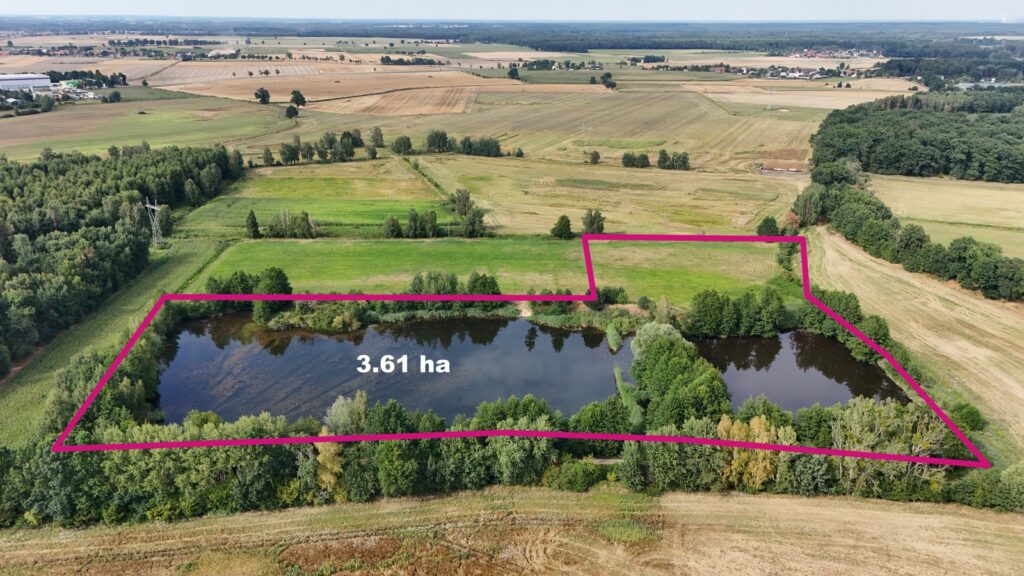 Działka 3,61 ha ze stawem i gruntem rolnym - zdjęcie 1