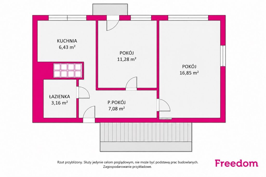 2-pok. mieszkanie, Dziewińska 34, pow. 44,8 m2 - zdjęcie 21