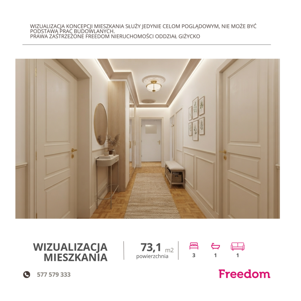 Mieszkanie 73,1 m² z widokiem na jezioro Niegocin - zdjęcie 11